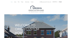 Desktop Screenshot of origincustomhomes.com