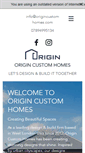 Mobile Screenshot of origincustomhomes.com